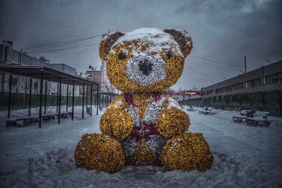 Арт объекты Санкт Петербург два медведицы новый год