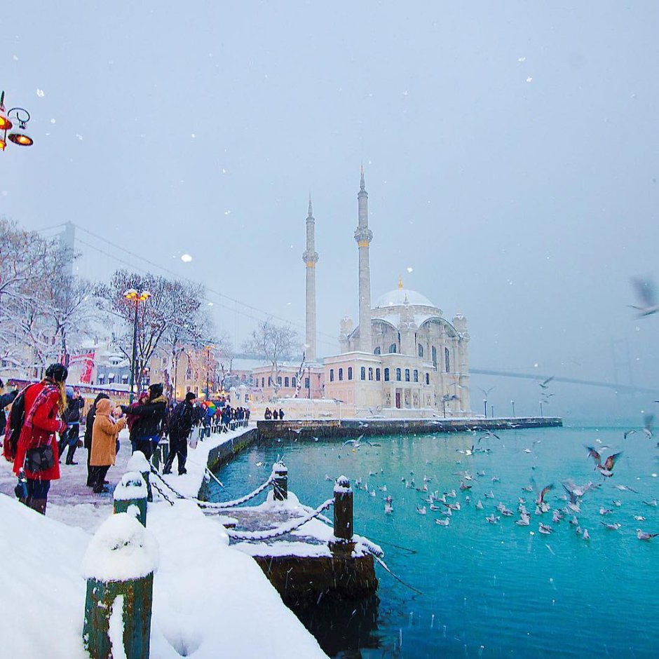 Ортакёй Стамбул зимой