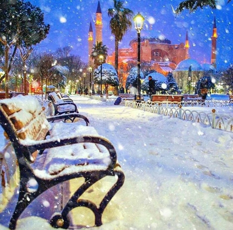 Стамбул зима новый год