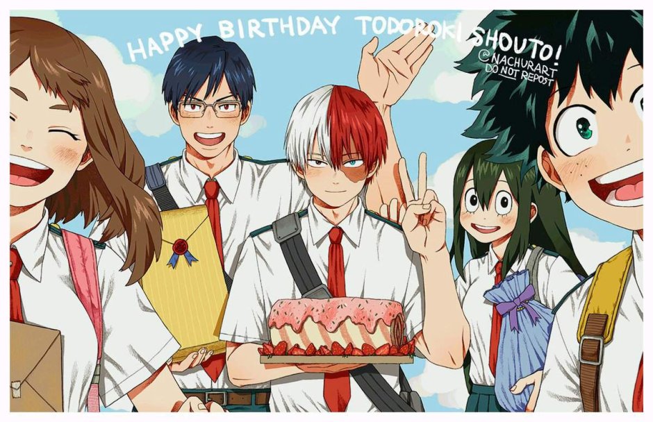 Todoroki Shouto день рождения