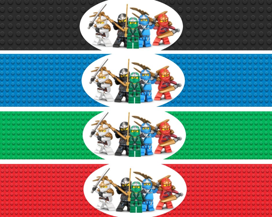 Флажки лего Ниндзяго