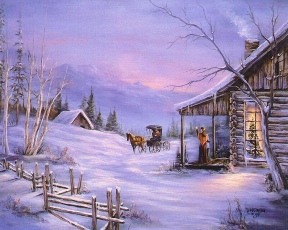 Сказочная зима в деревне