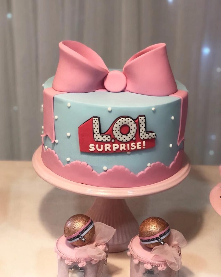 Торт с ЛОЛ для девочек 3 года