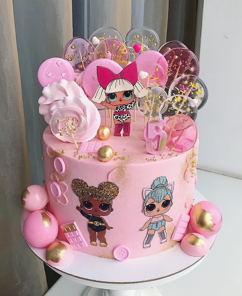 Торт кукла ЛОЛ для девочки 5 лет