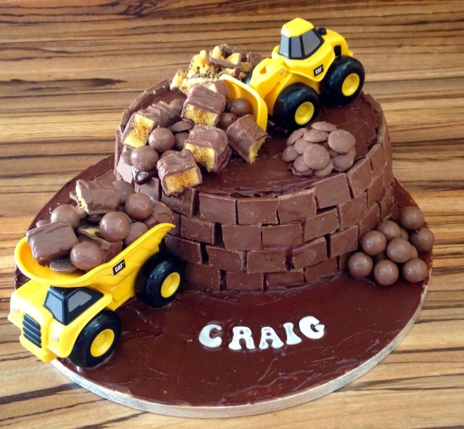 Торт с трактором для мальчика