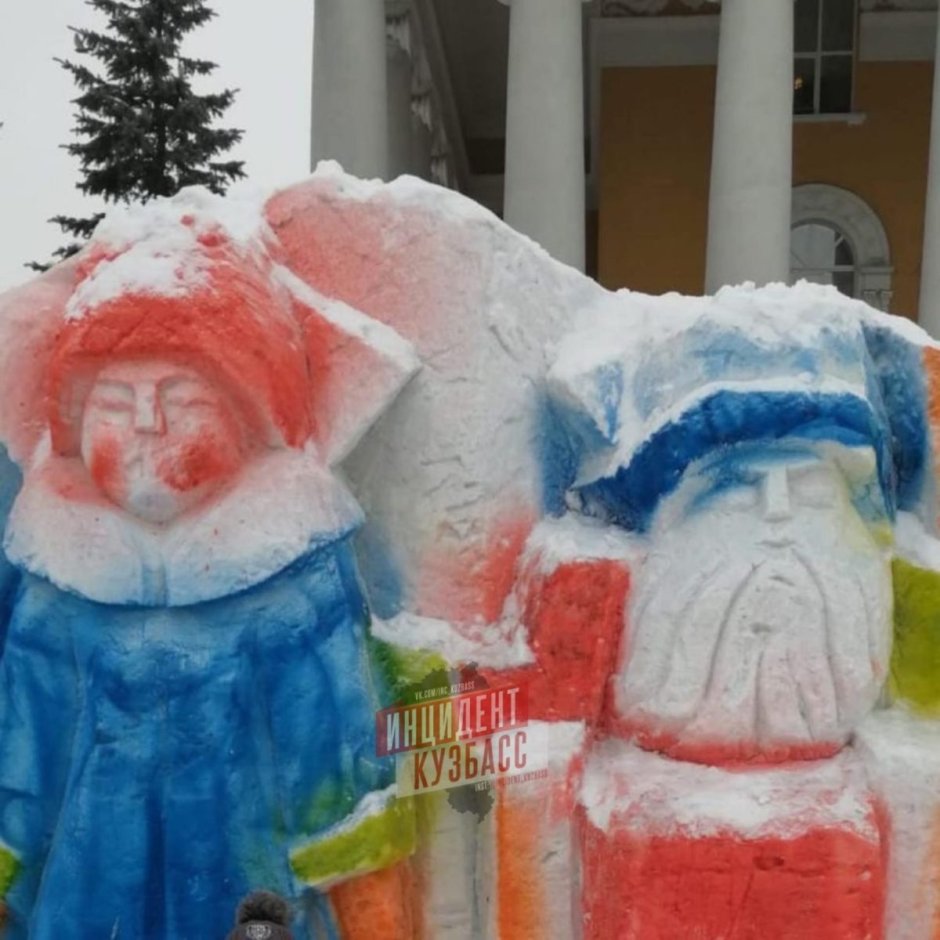 Снежные фигуры в Прокопьевске 2021