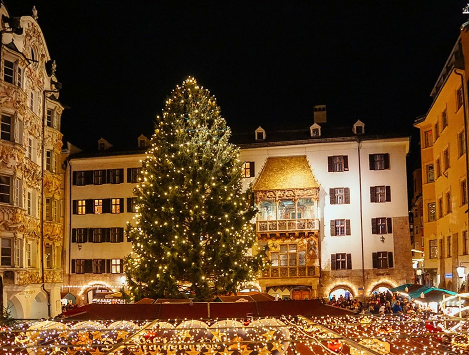 Зимний Рождественский Инсбрук Австрия