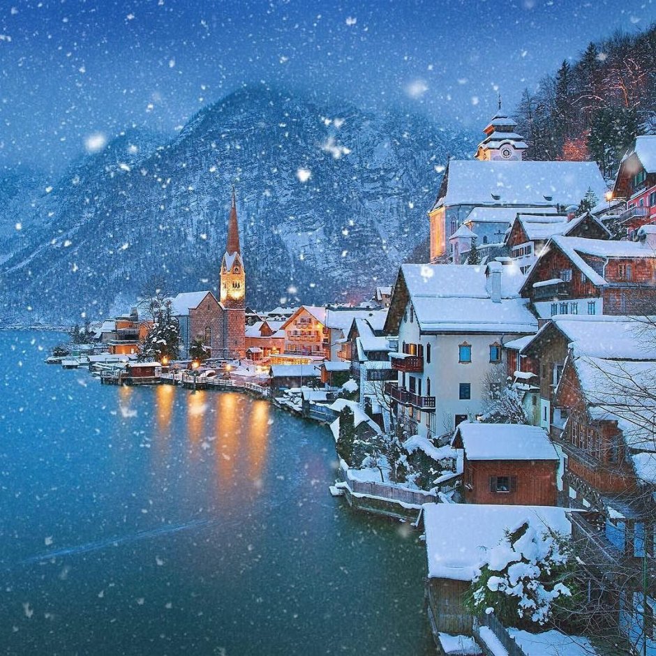 Австрия Рождество Гальштат