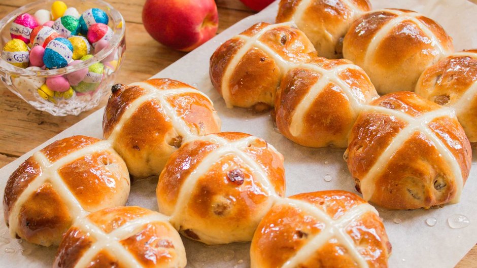 Крестовые булочки hot Cross buns