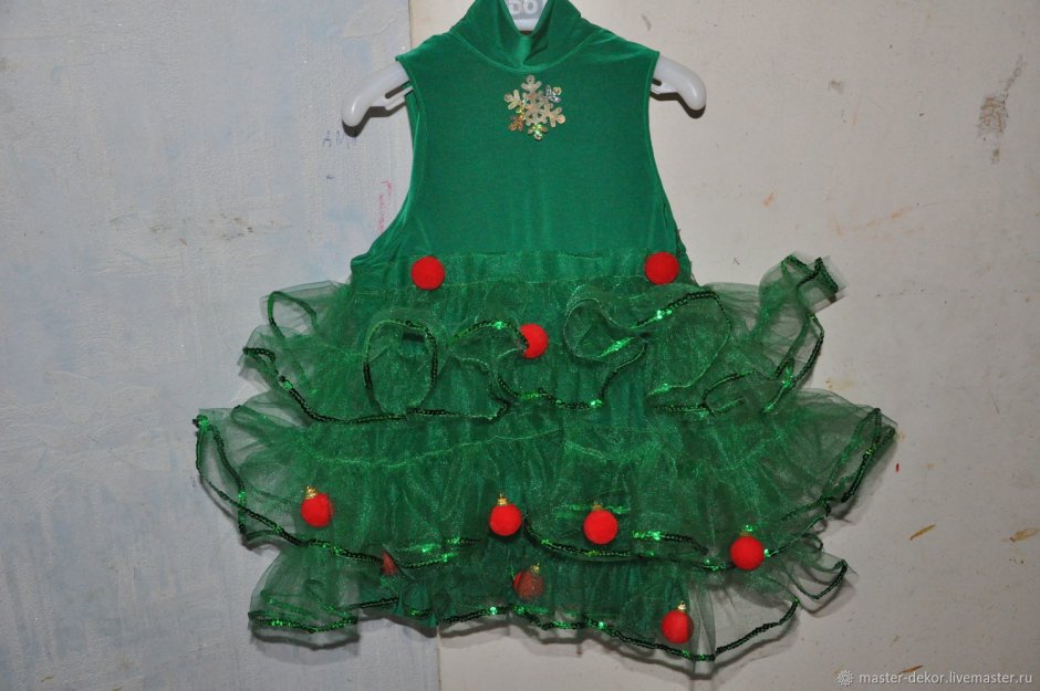 Новогоднее платье елочка