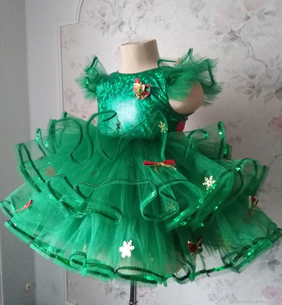 Платье елка для девочки