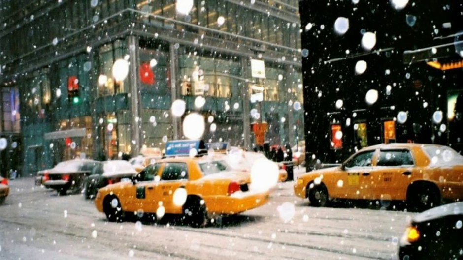 Рождество в Нью-Йорке со снегом