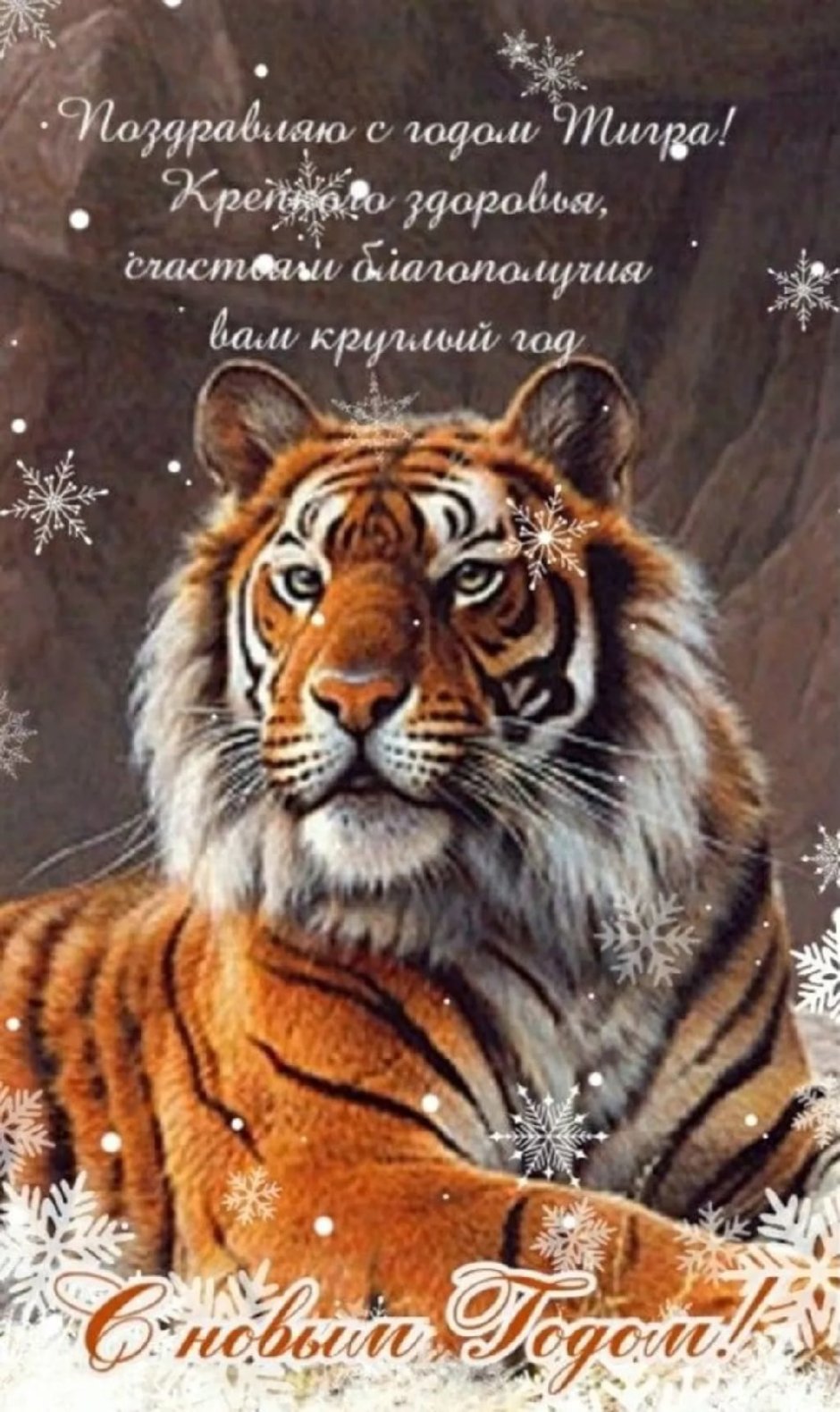 Поздравление с наступающим новым годом тигра