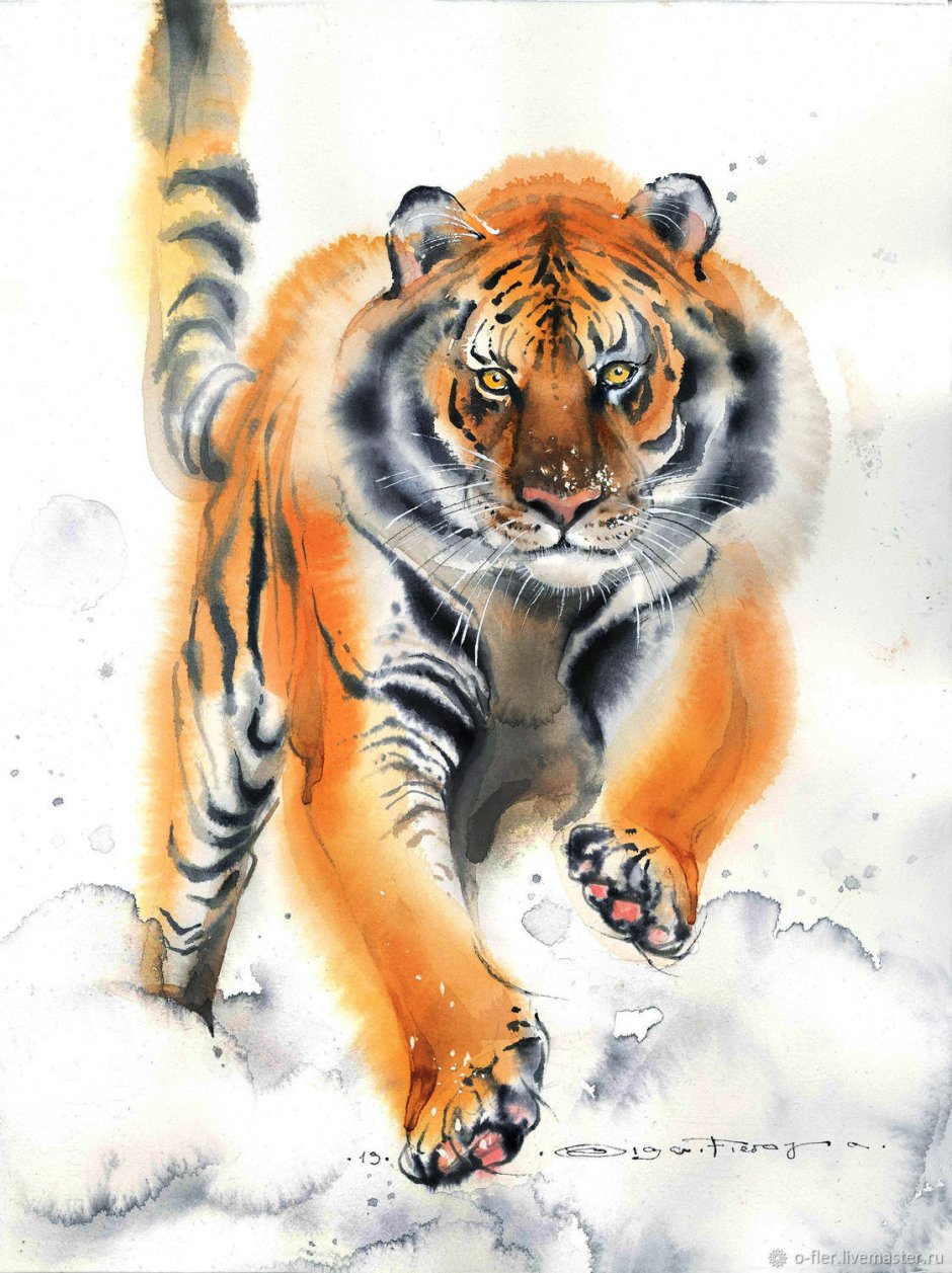 Рисунок на тему Амурский тигр