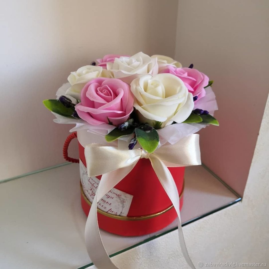 Букет из мыльных роз на свадьбу