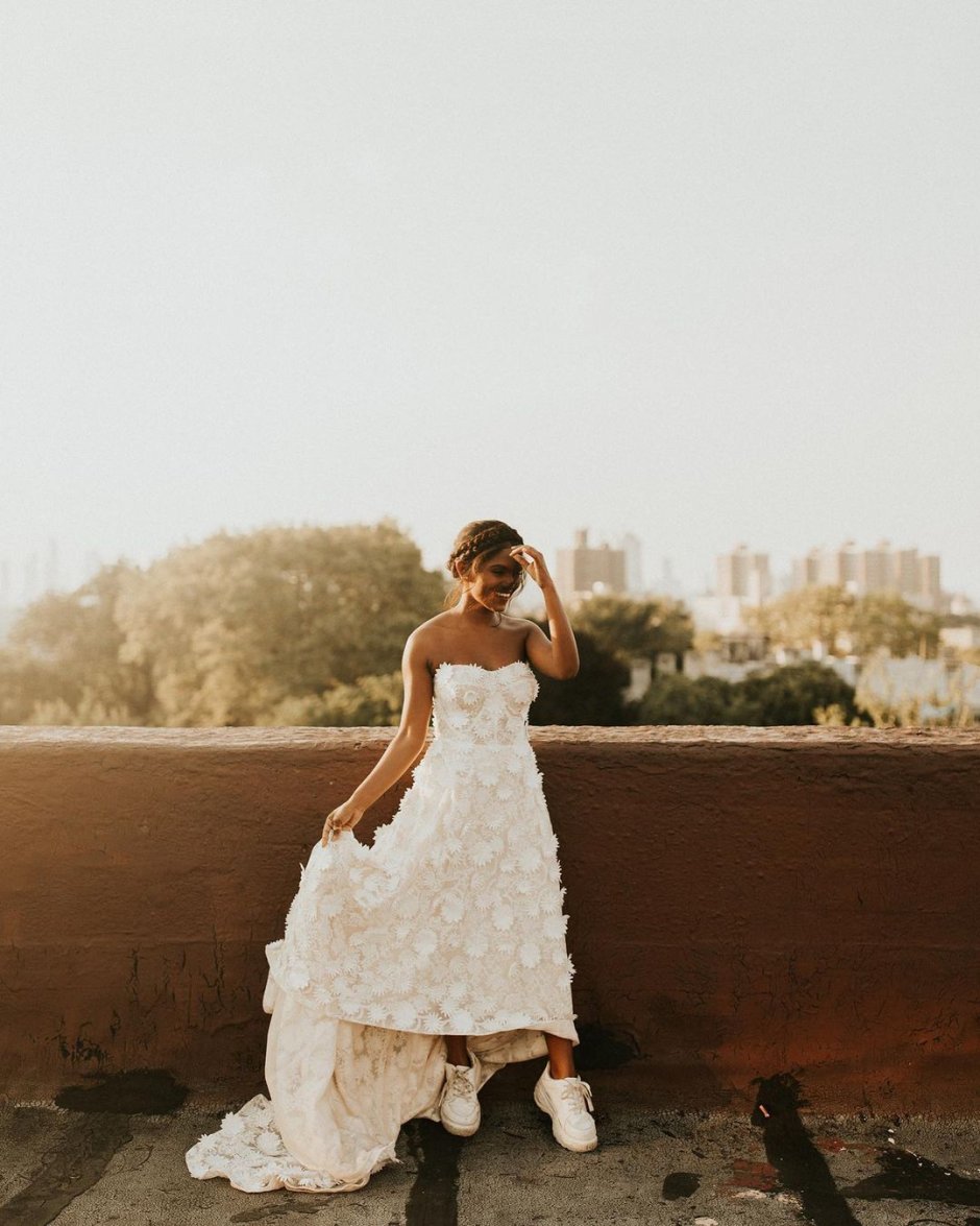 Свадебное платье под кроссовки