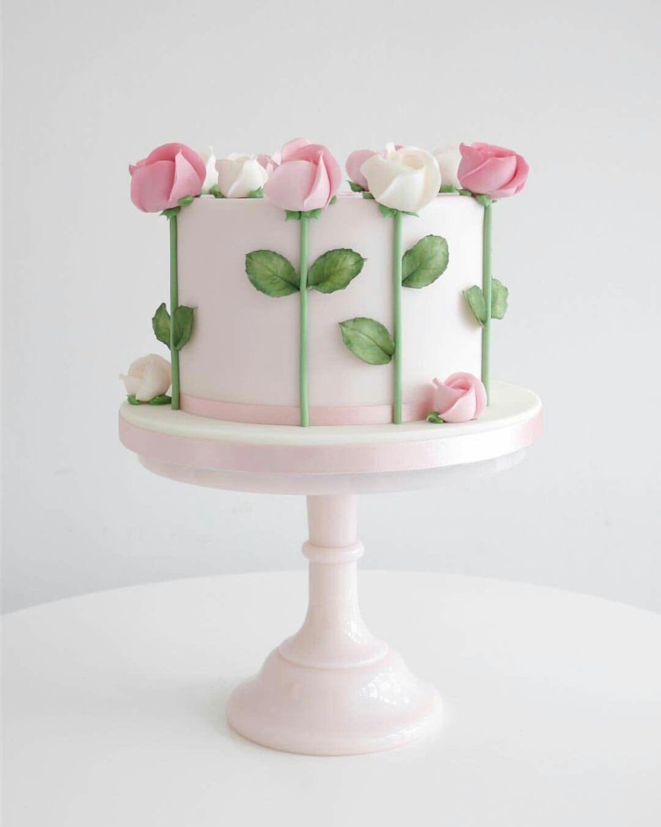 Торт с цветочками