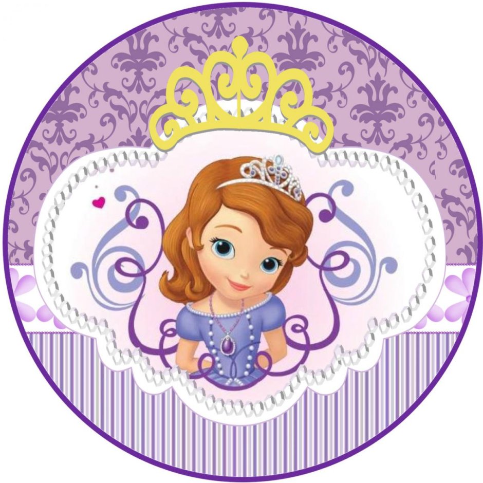 Принцесса София на вафельной бумаге