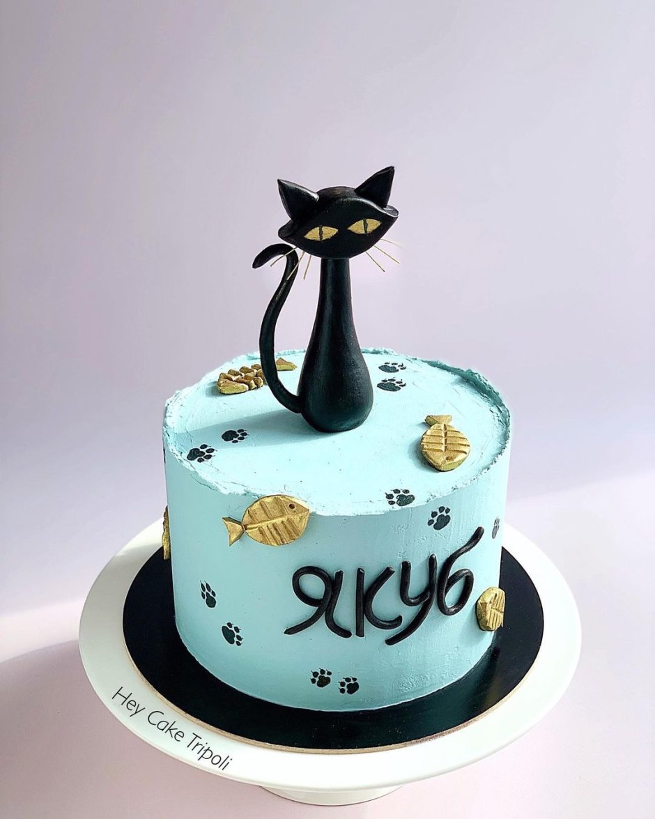 Торт черный кот