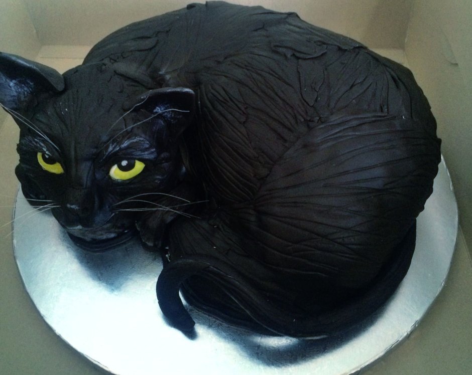 Торт черный кот
