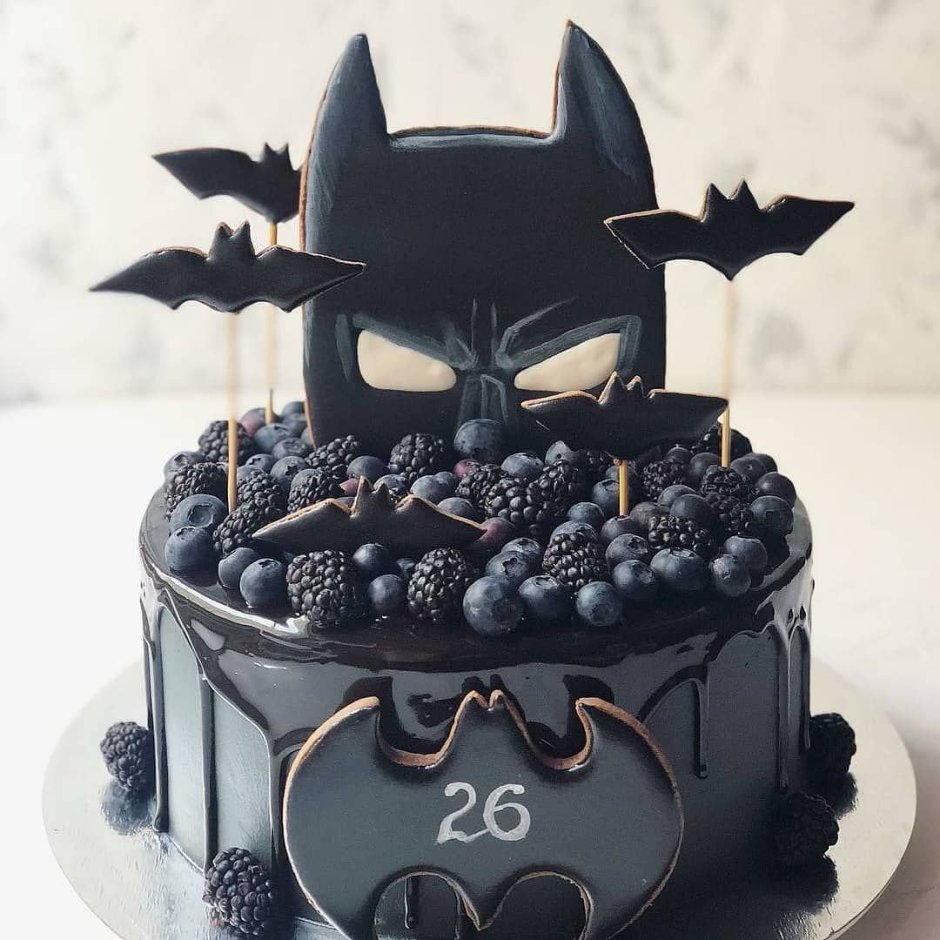 Торт Бэтмен для мальчика 5 лет