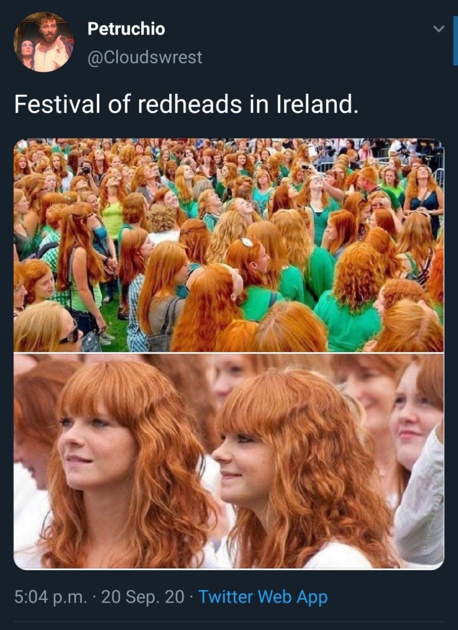 Фестиваль рыжих в Дублине Ирландия