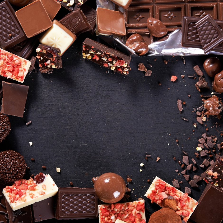 Постер "шоколадные конфеты"