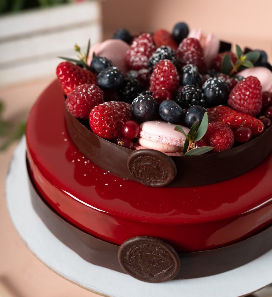 Муссовый торт с ягодами