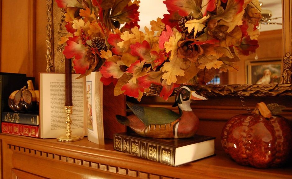 Осенний декор библиотека