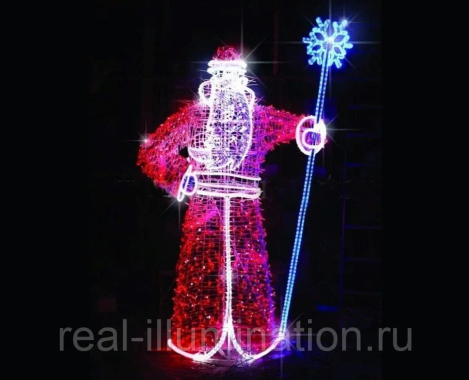 Led фигура "дед Мороз русский-1", 80см