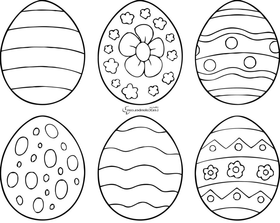 Яйцо раскраска для детей
