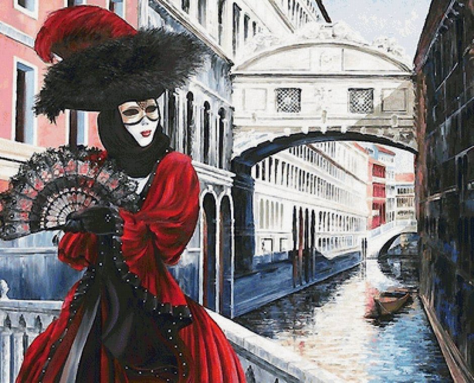 Венеция карнавал маски живопись