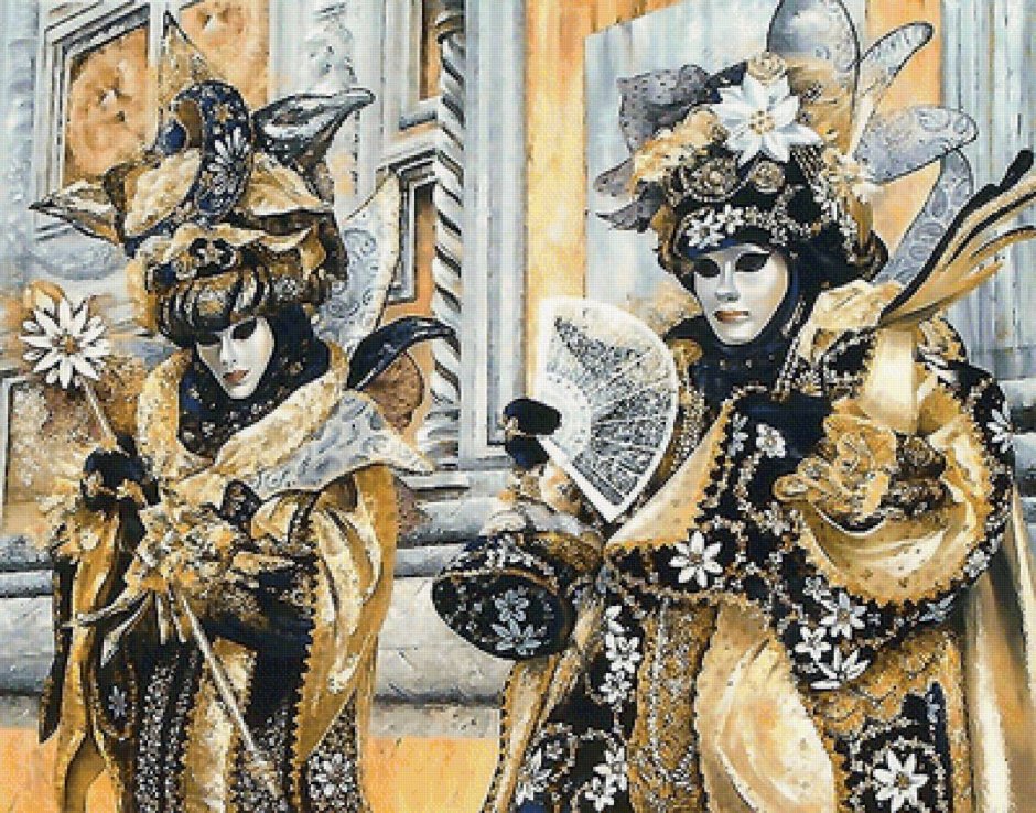 Живопись карнавал Венеция 19 век