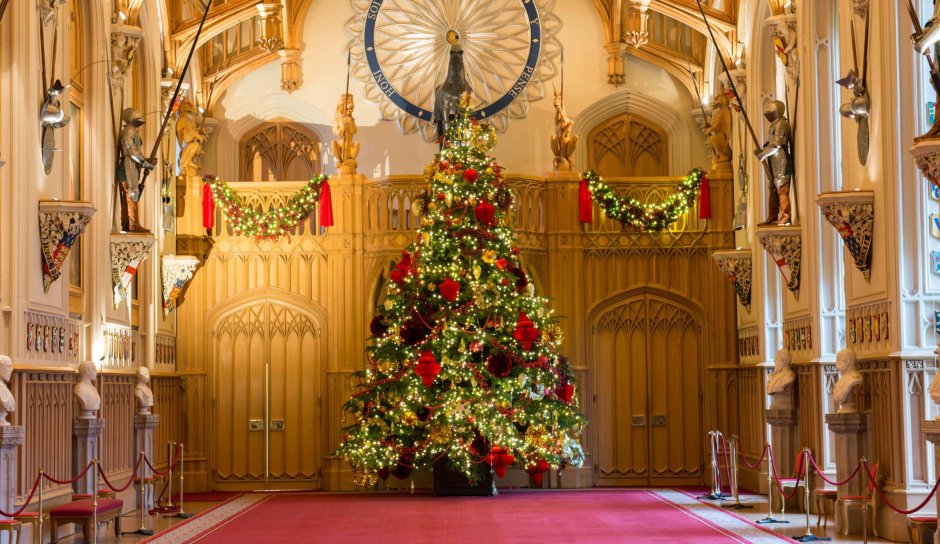 Букингемский дворец внутри Рождество