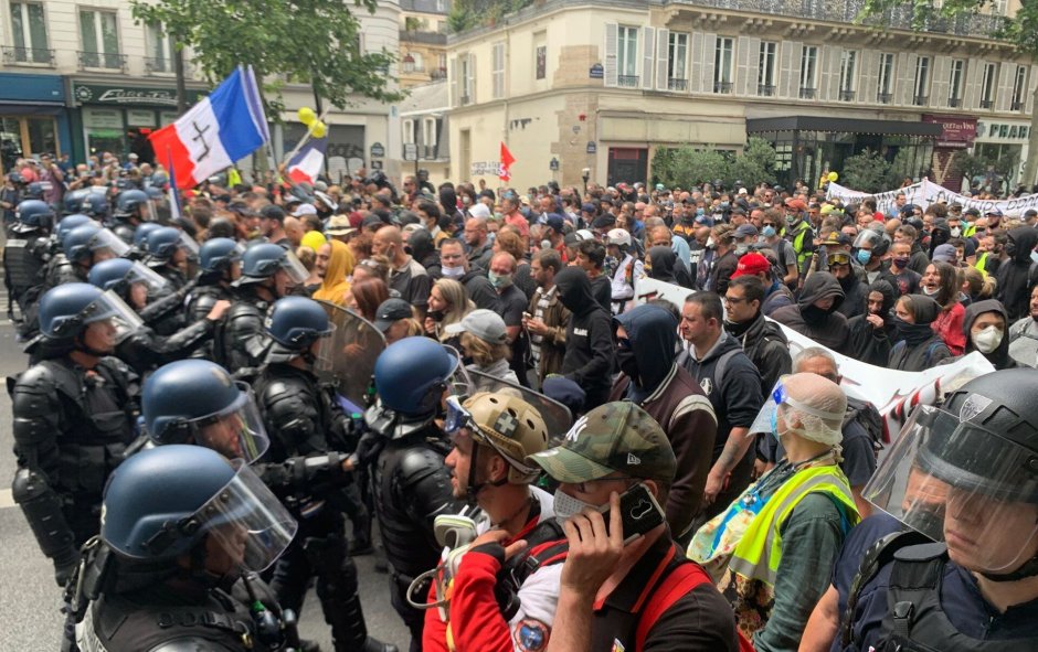 Протесты 14 июля Бастилия