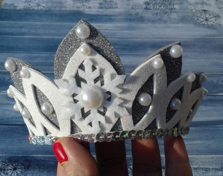 Корона снежной королевы своими руками из фоамирана