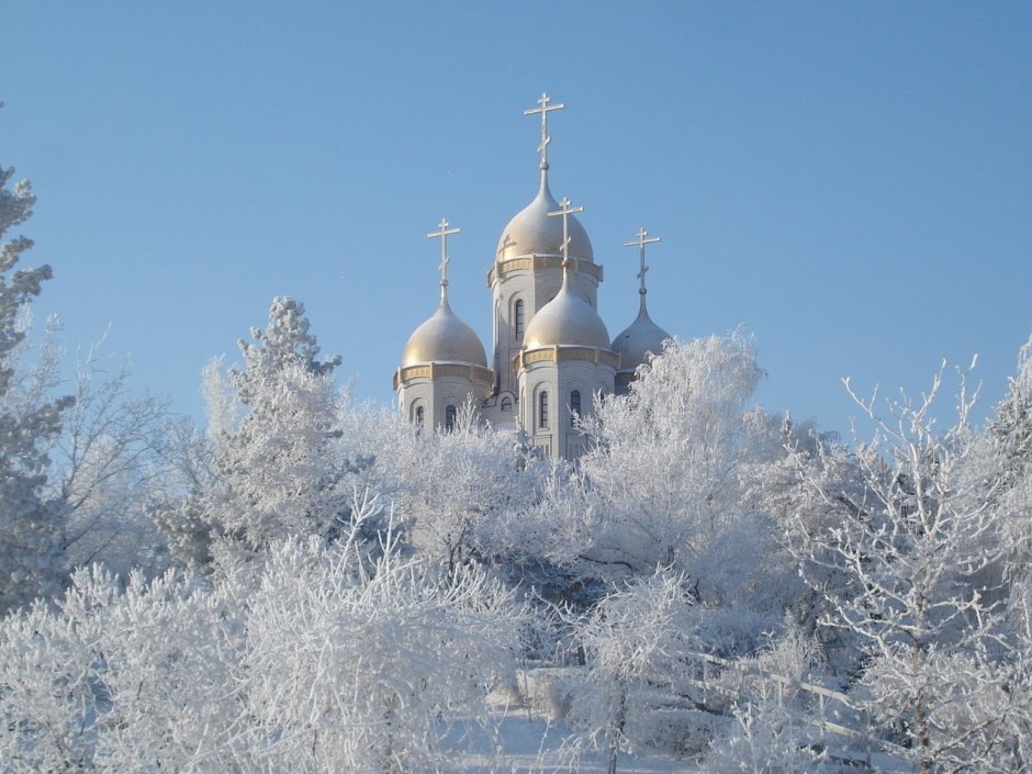 Волгореченск зима храм