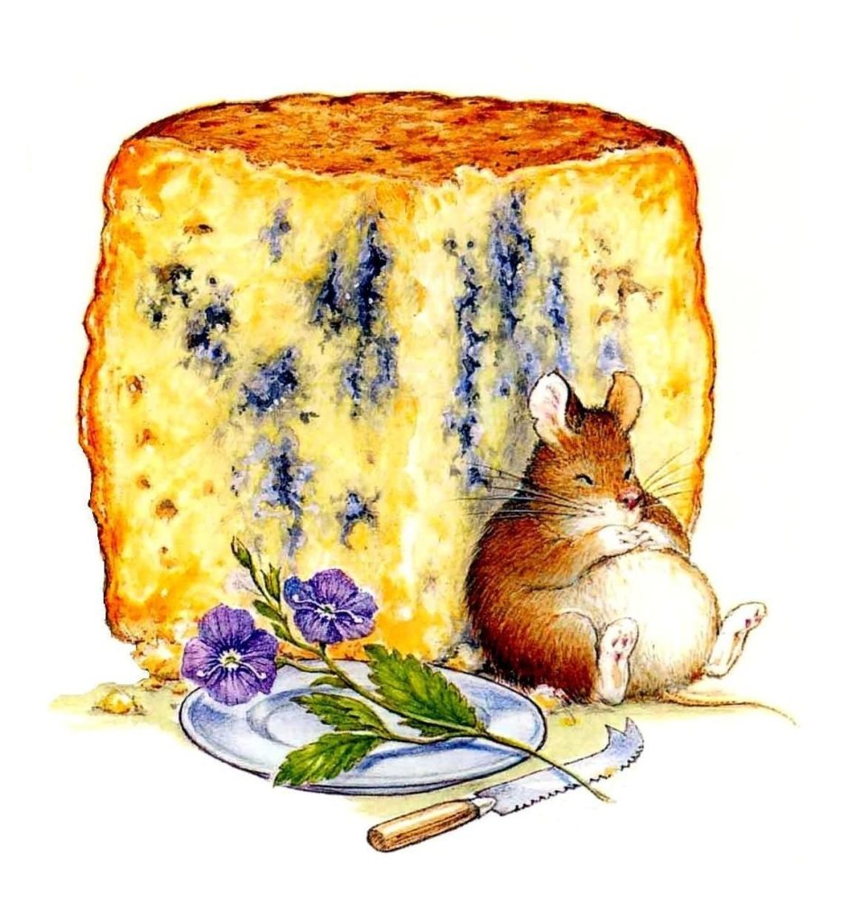 Мышки с сыром для декупажа