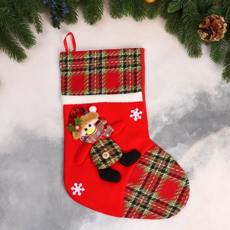 Рождественские носки фон