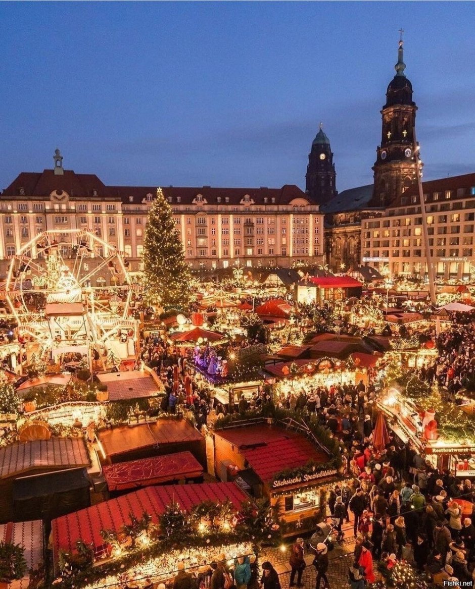 Рождественская ярмарка в Дрездене