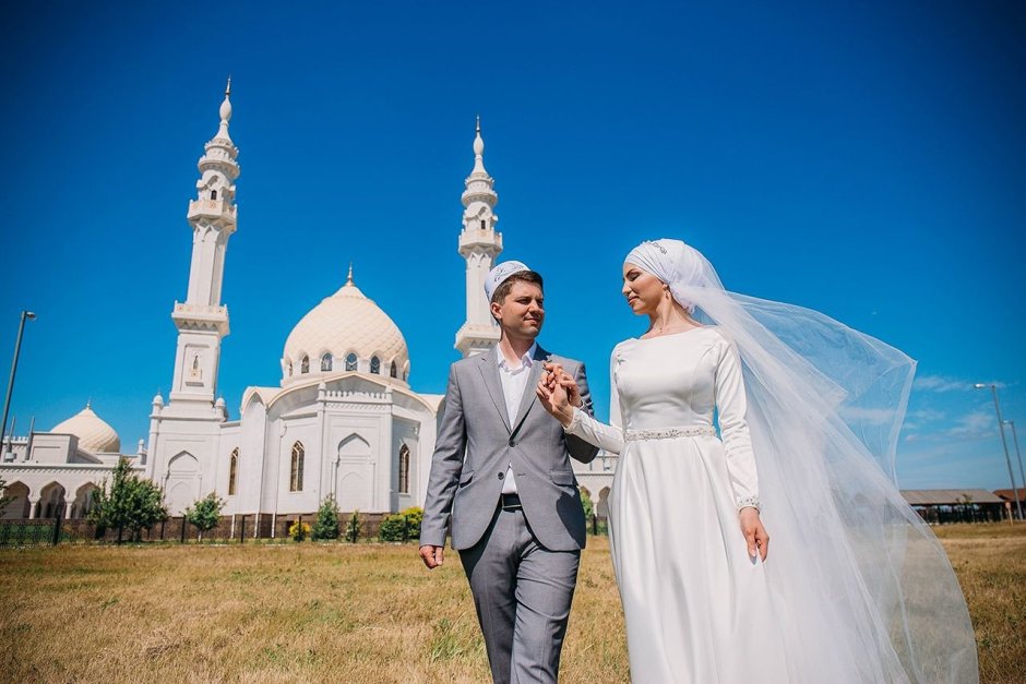 Мусульманская свадьба в мечети