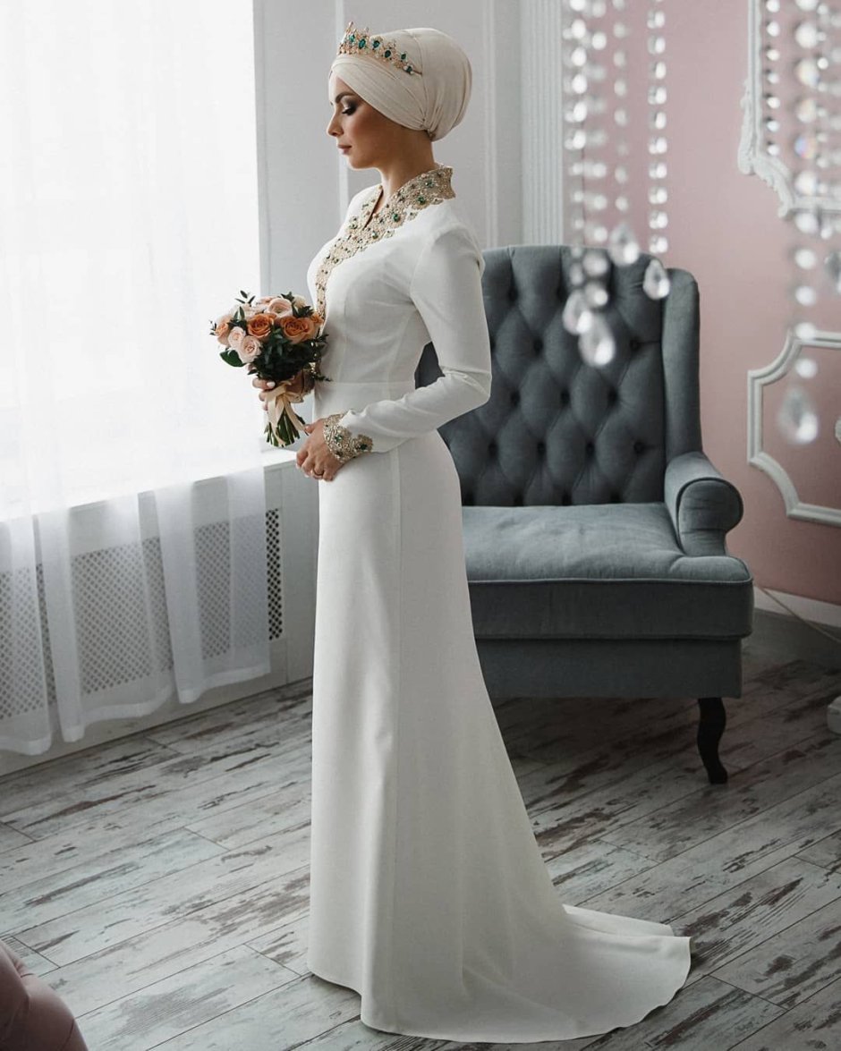 Платье на никах для невесты