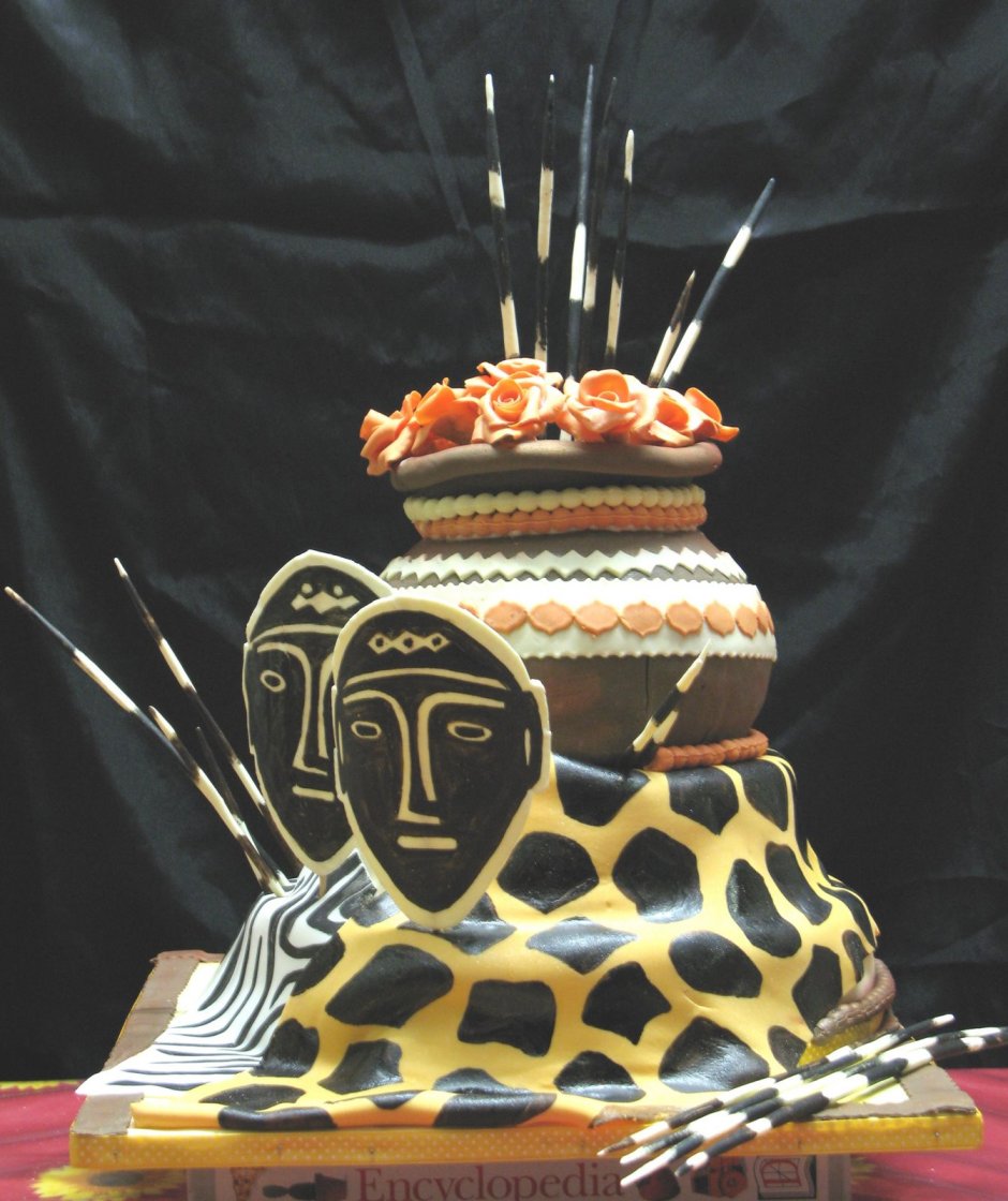 Торт с африканской тематикой
