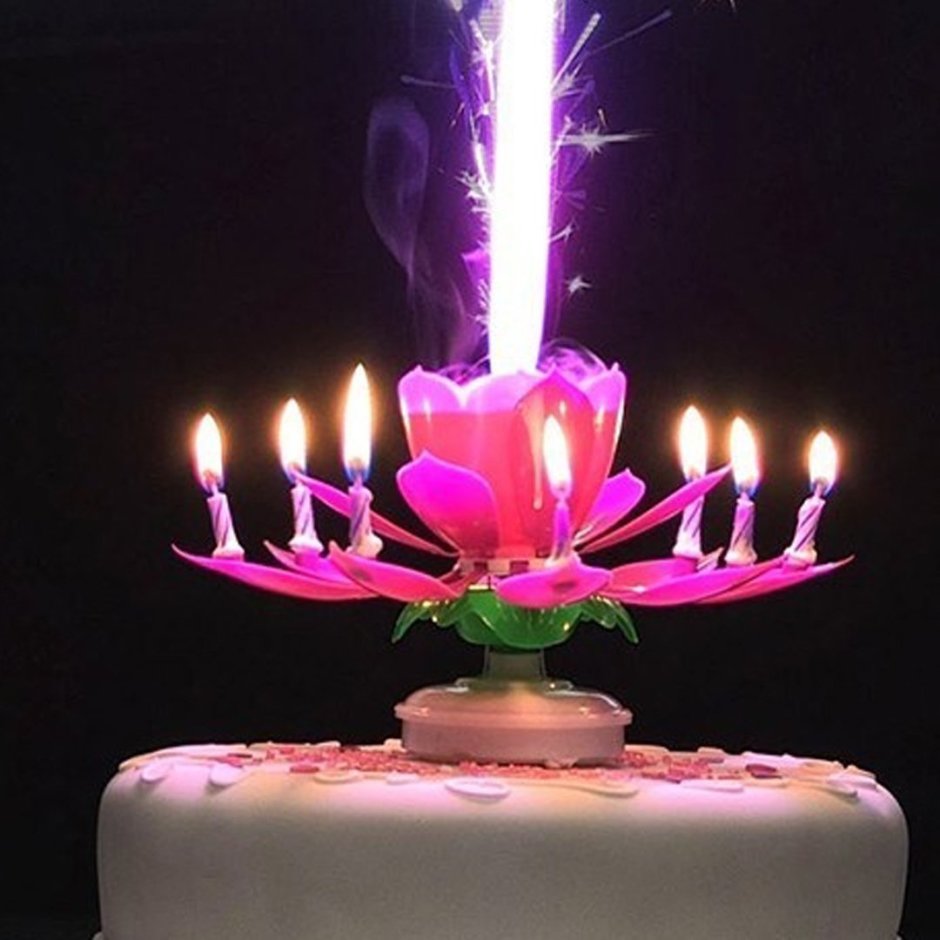 Необычные свечи для торта