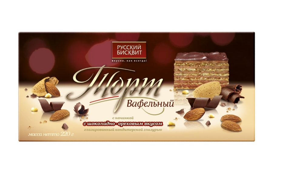 Торт вафельный шоколадно-Ореховый русский бисквит