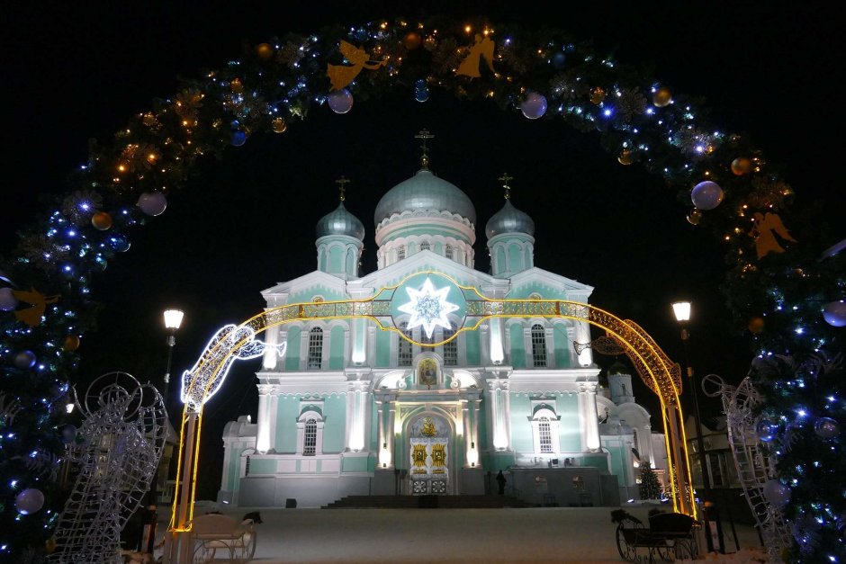 Строгановская Церковь Нижний Новгород зима