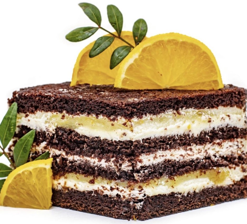 Шоколадный торт с апельсином