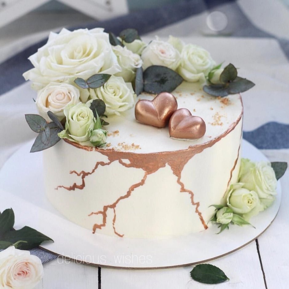 Торт на медную свадьбу