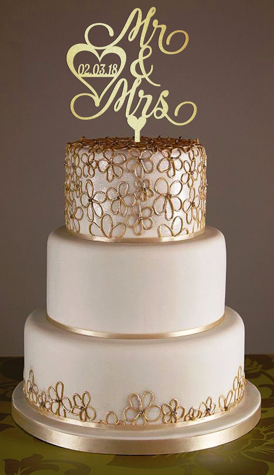 Декор торта на деревянную свадьбу