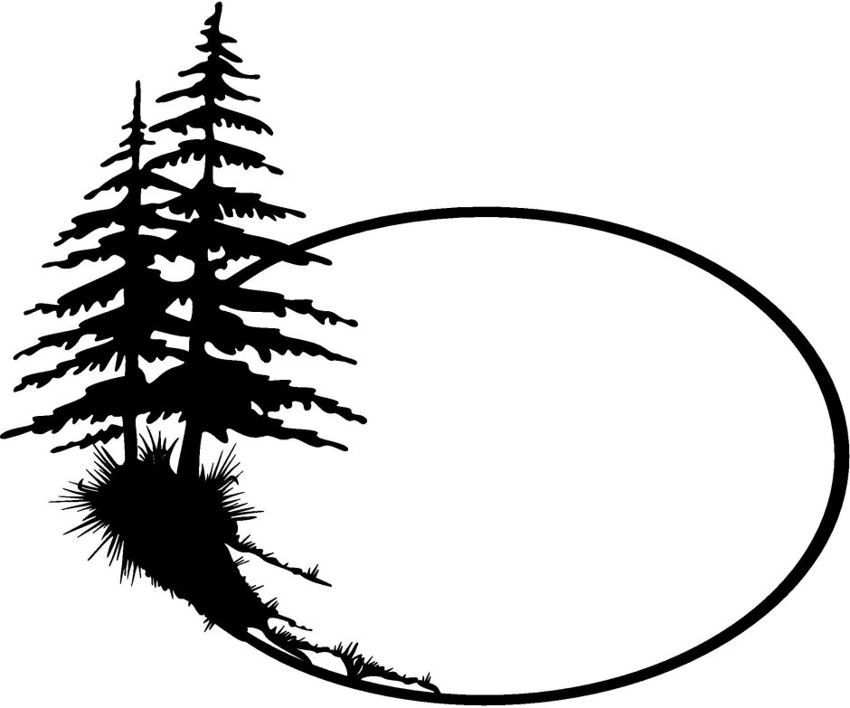Лес логотип эскиз